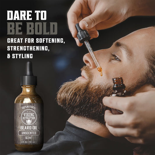 Viking Revolution Beard Oil, Unscented, 1 fl oz (30 ml) - view 2