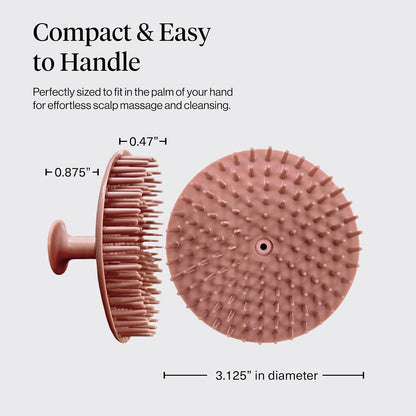Kitsch Scalp Massager Shampoo Brush, Terracotta - view 2
