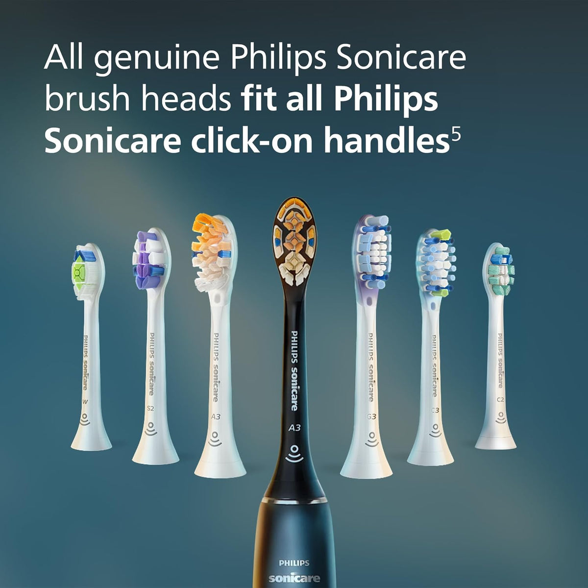 Philips Sonicare C2 Plaque Control Brush Heads, 3 Pack, White - view 6