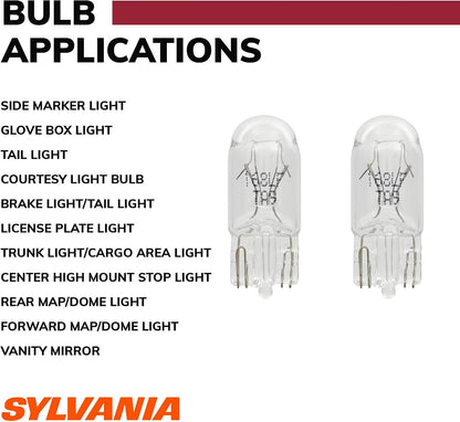 SYLVANIA 168 Long Life Miniature Bulb, Pack of 2 - view 4