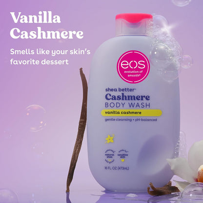 eos Shea Better Body Wash, Cashmere Vanilla, pH-Balanced Cream Gel, 400 ml - view 2