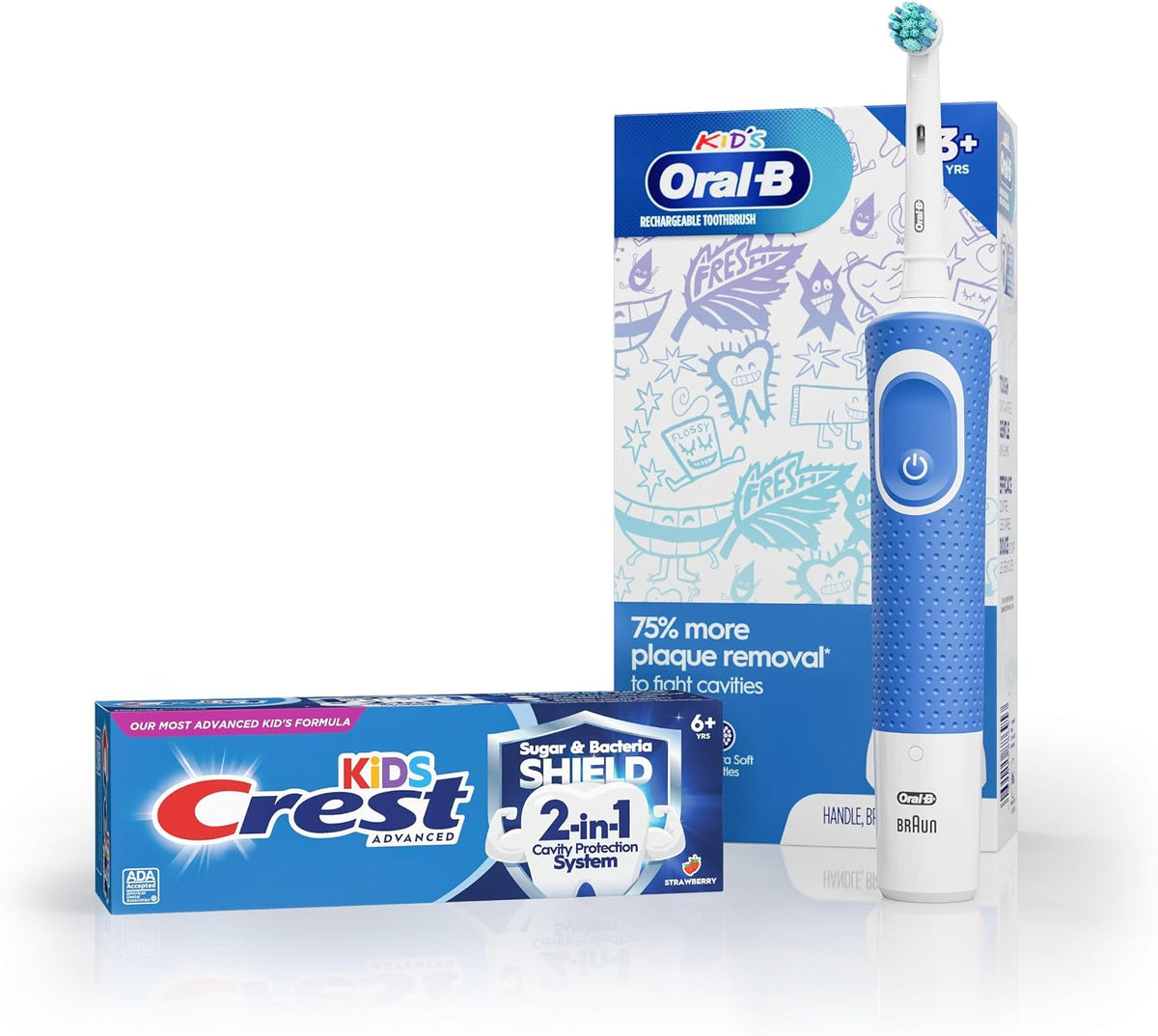 Crest Kids Sugar Bacteria Shield Toothpaste, Strawberry, 4.1 oz, Pack of 3 - view 6