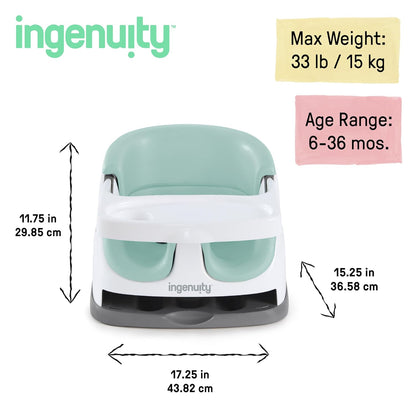 Ingenuity Baby Base 2-in-1 Booster Feeding and Floor Seat - view 6