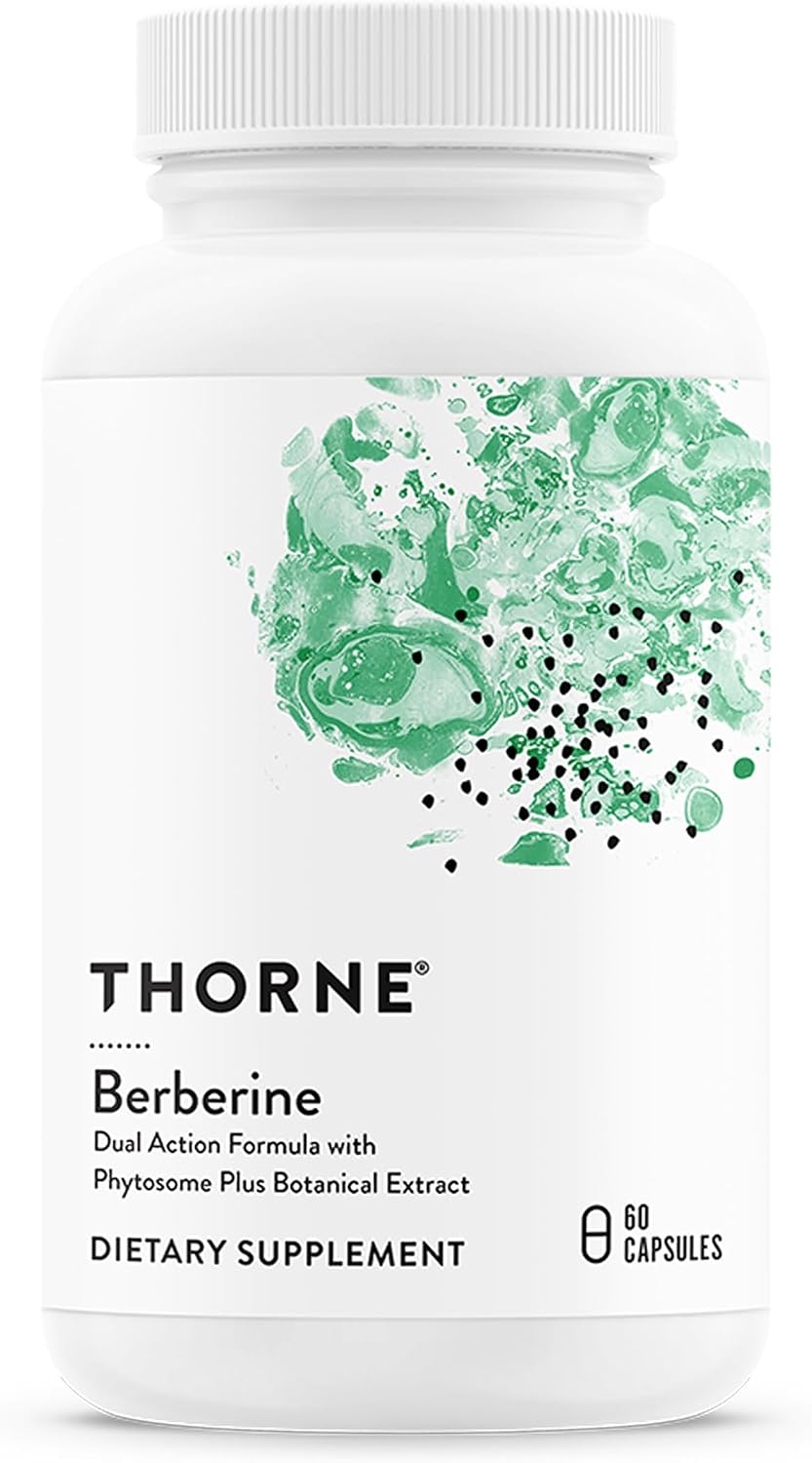 Thorne Berberine, Dual Action Phytosome and HCl Formula, 60 Capsules
