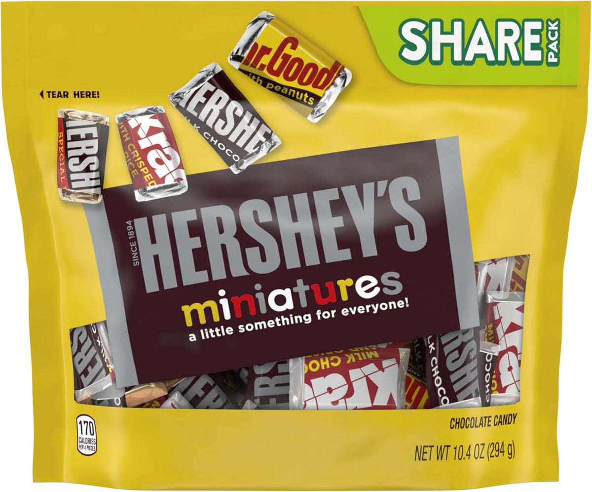 Hershey's Miniatures Assorted Chocolate Candy Share Pack, 294 g (10.4 oz) - view 3