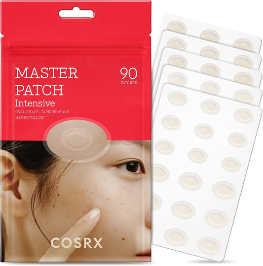 COSRX Master Patch Intensive Oval Hydrocolloid Spot Patches, 90 Count