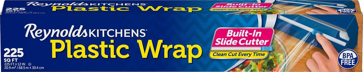 Reynolds Kitchens Quick Cut Plastic Wrap with Slide Cutter, 225 sq ft — product view