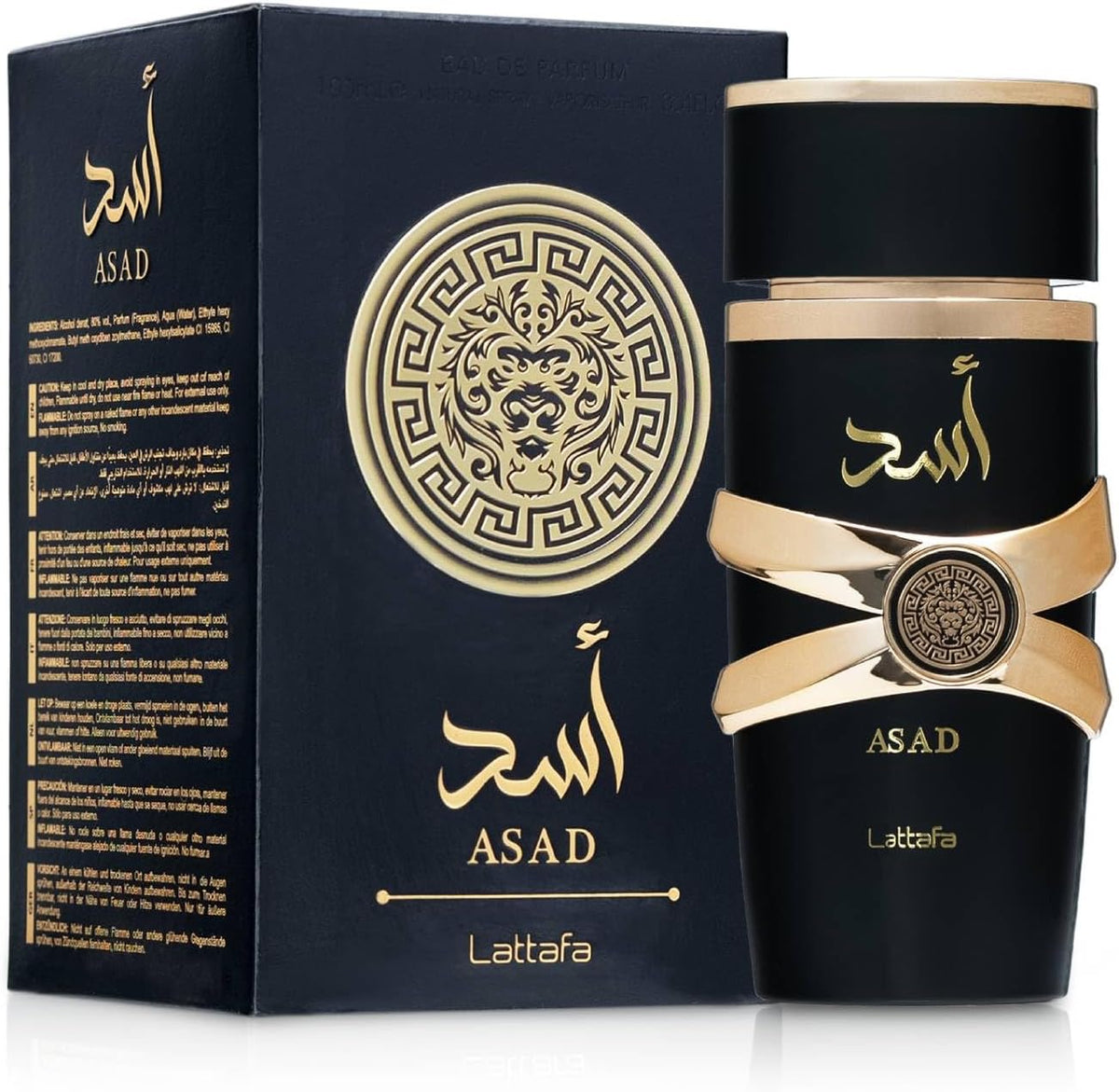 Lattafa Asad Eau de Parfum Spray for Men 3.4 oz — alternate product view