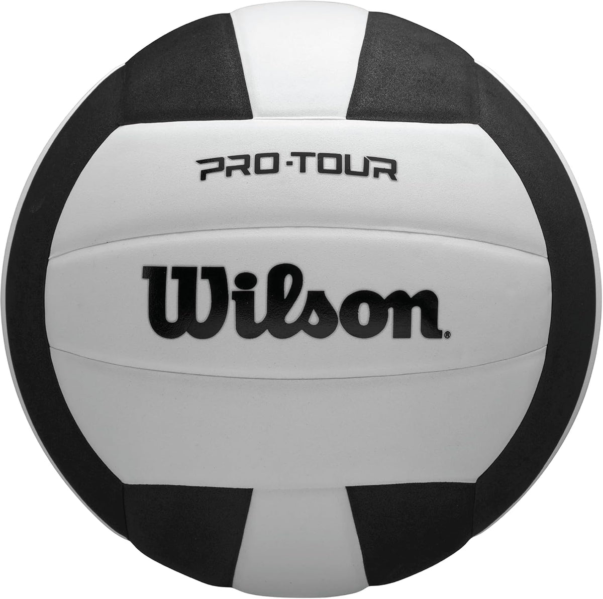 Wilson Pro Tour Indoor Volleyball, Black/White, Official Size — product view