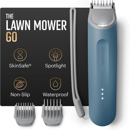 Manscaped The Lawn Mower Go Groin and Body Hair Trimmer, Mineral Blue