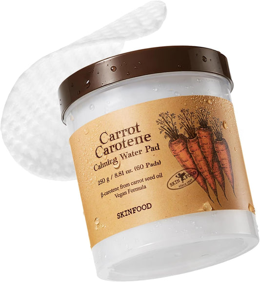 Skinfood Carrot Carotene Calming Water Pad, 60 Sheets 250 g