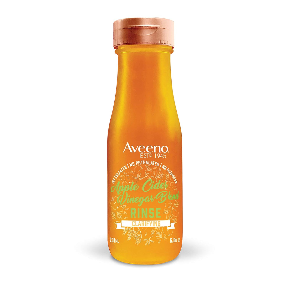 Aveeno Apple Cider Vinegar Clarifying In-Shower Hair Rinse, 201 ml (6.8 fl oz) — product view