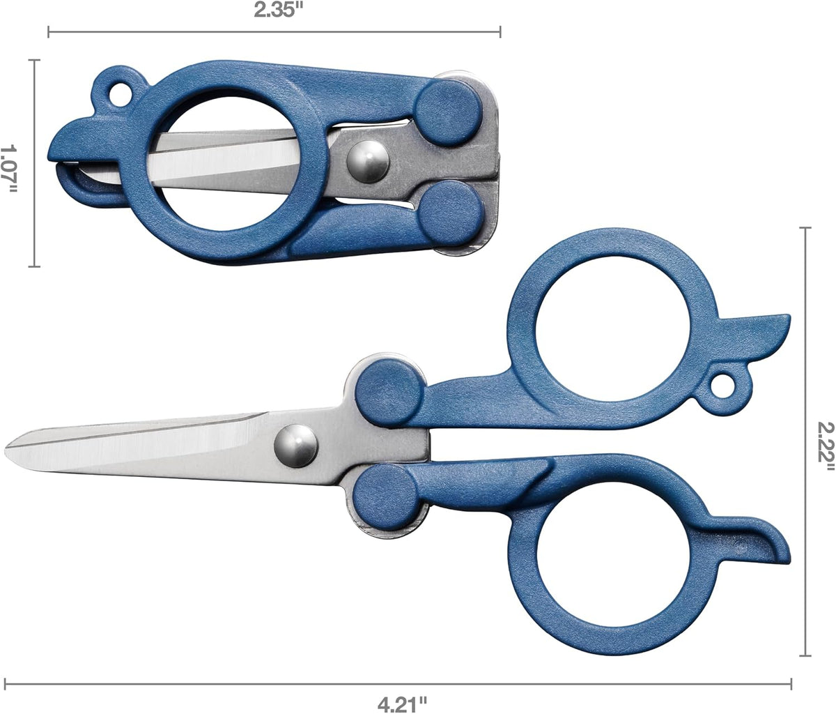 Fiskars Explore Travel Folding Scissors, Mountain Haze - view 2