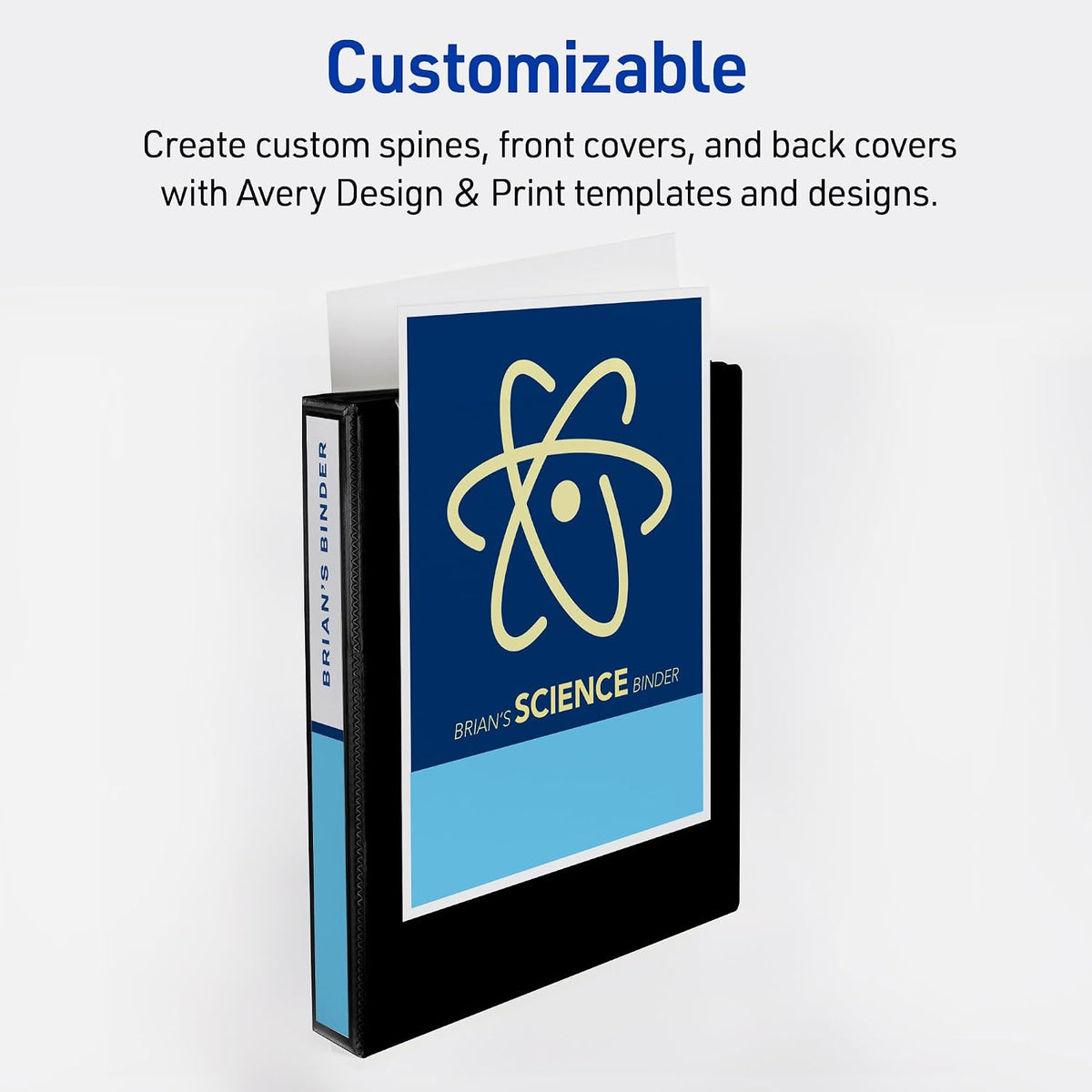 Avery Heavy-Duty View 3 Ring Binder, 1 Inch EZD Rings, White - view 5