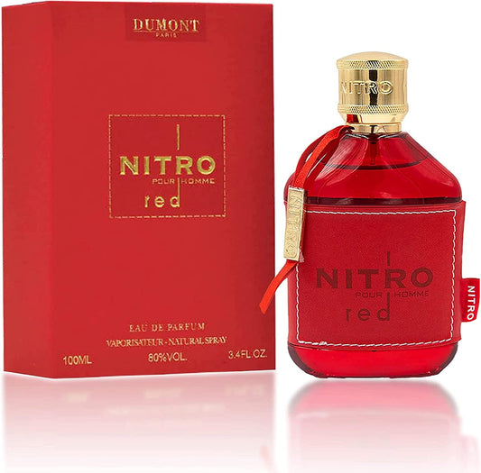 Dumont Nitro Red Eau de Parfum Spray for Men, 3.4 oz