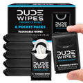 DUDE Wipes Unscented Pocket Packs Flushable Wipes, 48 Count