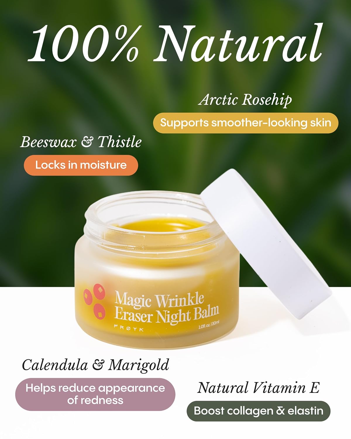 Frøya Organics Magic Wrinkle Eraser Night Balm for Face, 1 fl oz - view 4