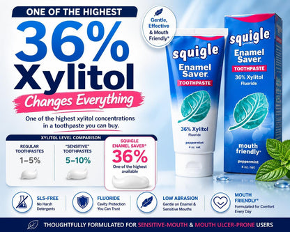 Squigle Enamel Saver SLS-Free Toothpaste with 36% Xylitol - view 3