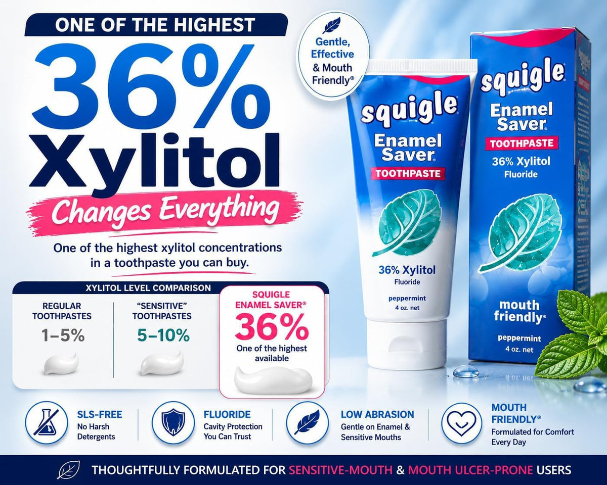 Squigle Enamel Saver SLS-Free Toothpaste with 36% Xylitol - view 3