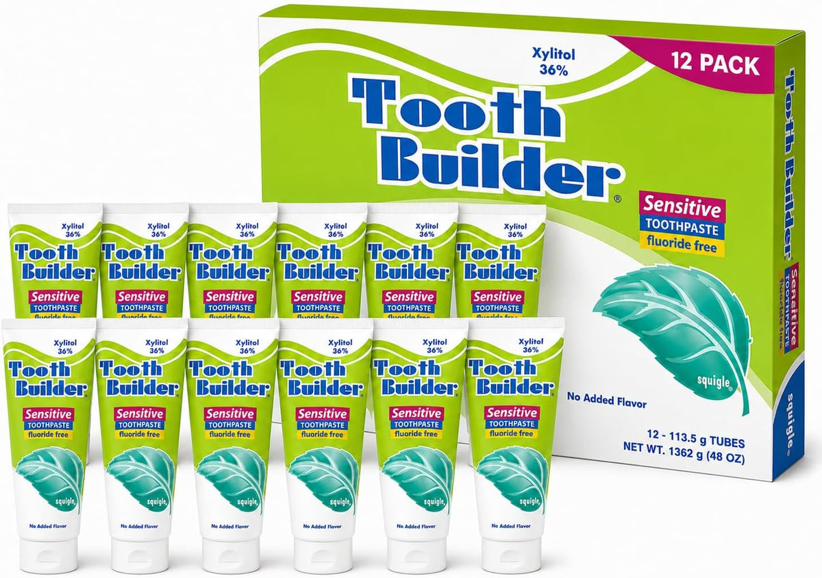 Squigle Tooth Builder Fluoride-Free Xylitol Toothpaste — product view
