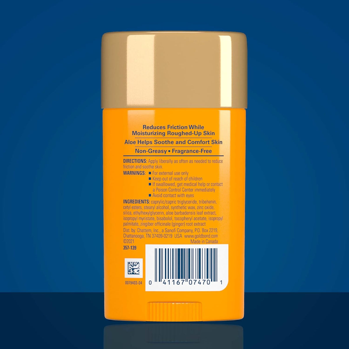 Gold Bond Friction Defense Anti-Chafing Stick with Aloe, 50 g (1.75 oz), Pack of 3 — alternate product view