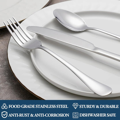 MUTNITT Stainless Steel Dinner Forks, Set of 16 - view 3