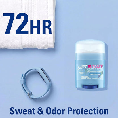 Secret Outlast Antiperspirant Deodorant for Women, Completely Clean, 0.5 oz - view 4