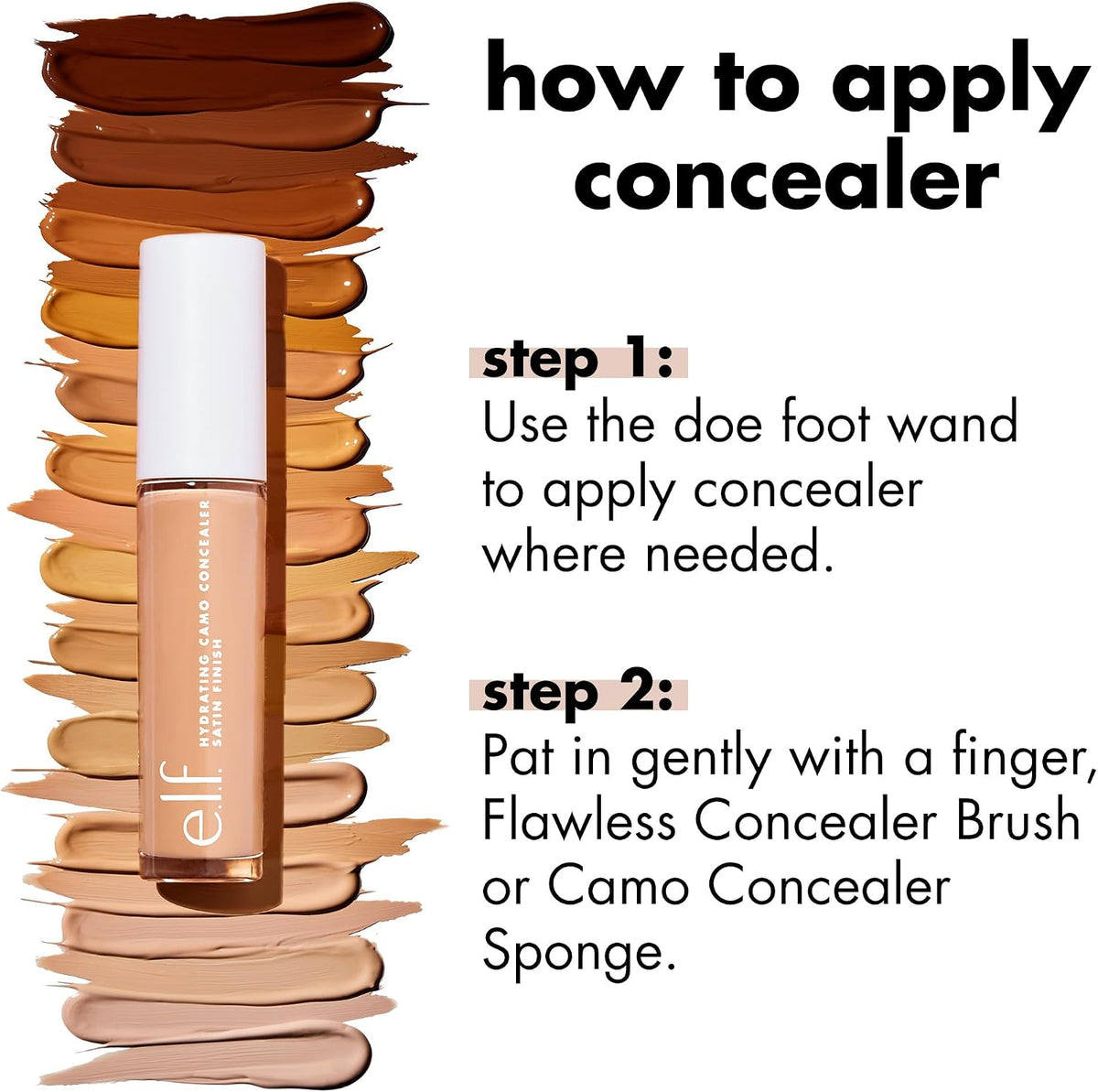e.l.f. Hydrating Camo Concealer - Fair Beige, 0.203 fl oz (6 ml) - view 5