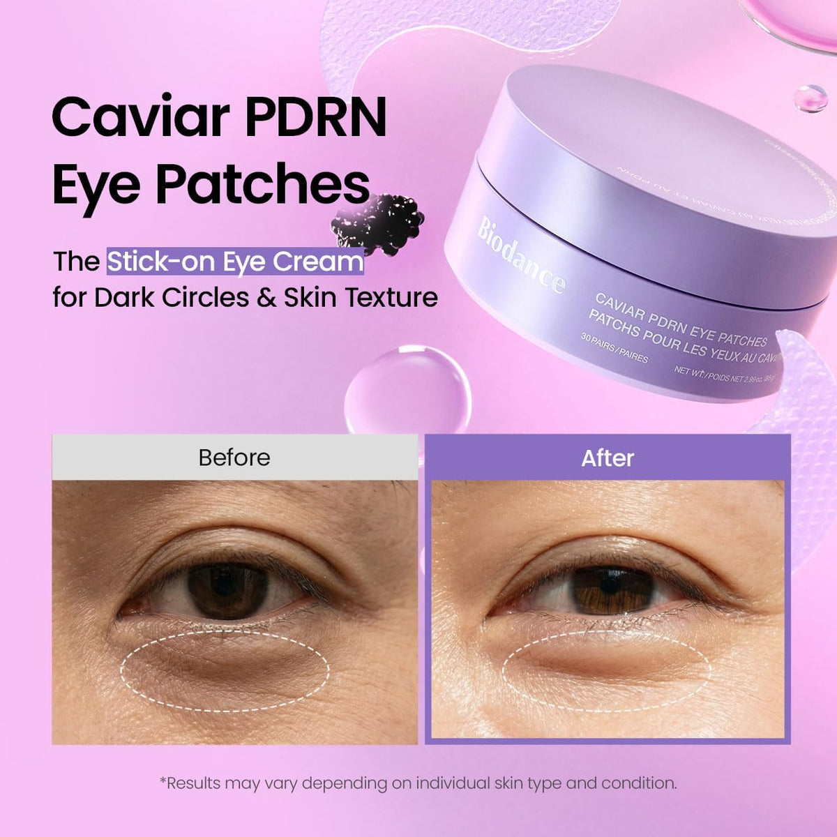 BIODANCE Caviar PDRN Hydrogel Under Eye Patches 60 Count - view 3