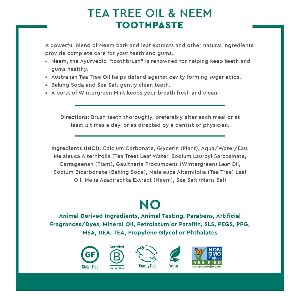 Desert Essence Natural Tea Tree Oil and Neem Toothpaste 6.25 oz (176 g) - view 4