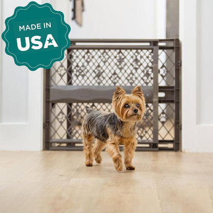 MYPET Paws Portable Pet Gate, 26-40 in Wide, 23 in Tall, Fieldstone Grey - view 6