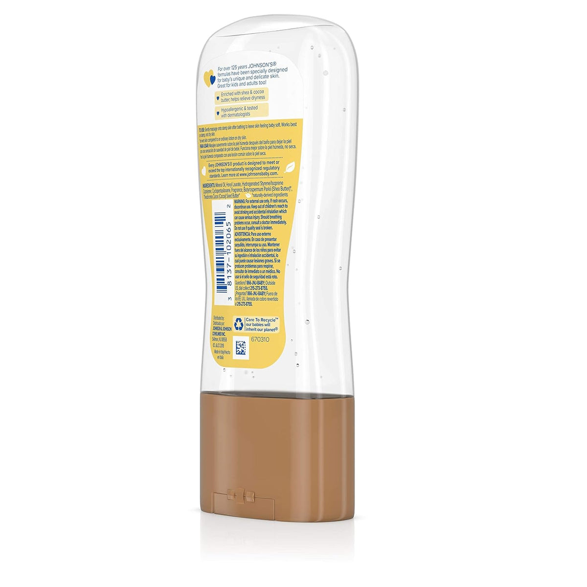 Johnson's Baby Oil Gel with Shea and Cocoa Butter, 6.5oz - view 5