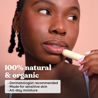 eos 100% Natural Lip Balm, Strawberry Sorbet and Pomegranate Raspberry, 2-Pack - view 2