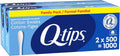Q-tips Cotton Swabs, 500 Count, Pack of 2