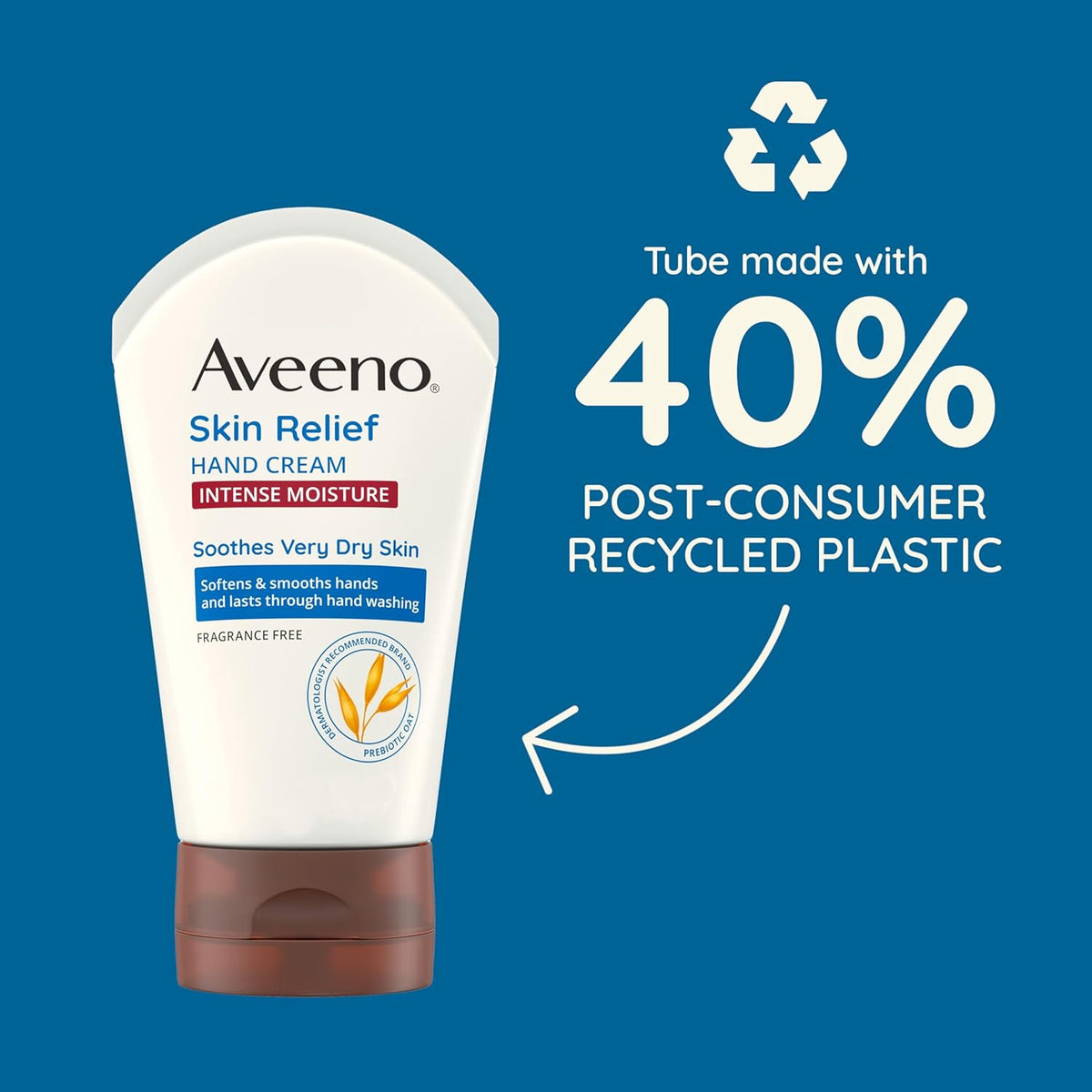 Aveeno Skin Relief Intense Moisture Hand Cream, Fragrance-Free, 3.5 oz - view 3