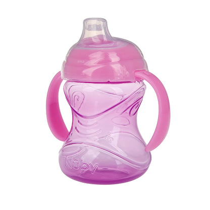 Nuby No-Spill Grip N Sip Soft Spout Cup with Clik It Lock, 10 oz, 3 Pack - view 6