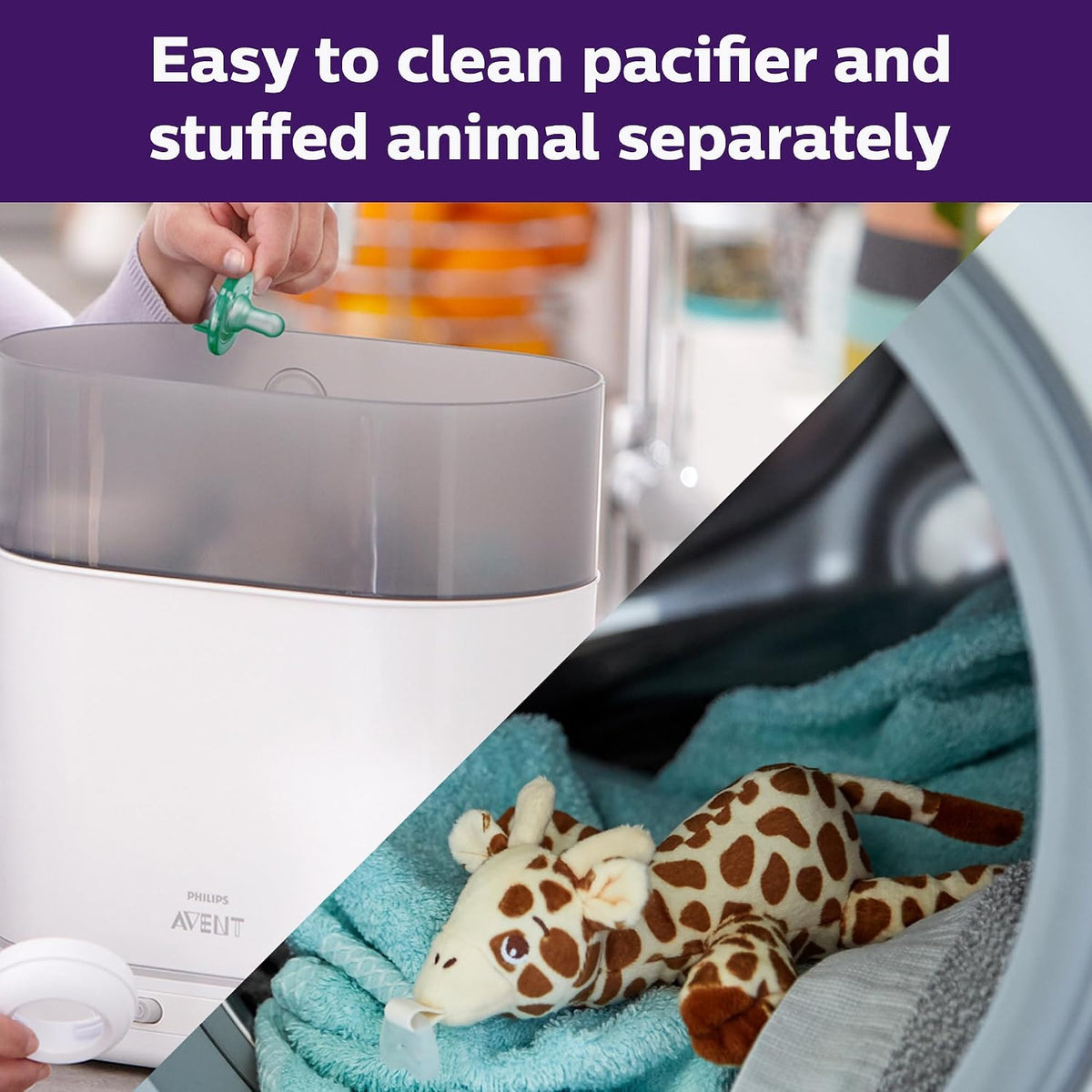 Philips Avent Soothie Snuggle Dummy Holder with Detachable Dummy, 0m+ - view 6