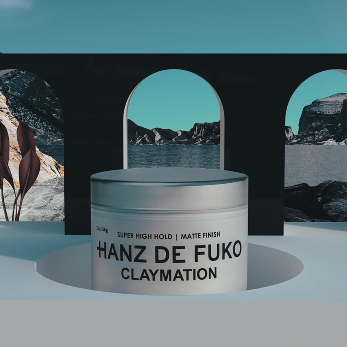 Hanz de Fuko Claymation Men's Hair Styling Clay, 2 oz Travel Size - view 6