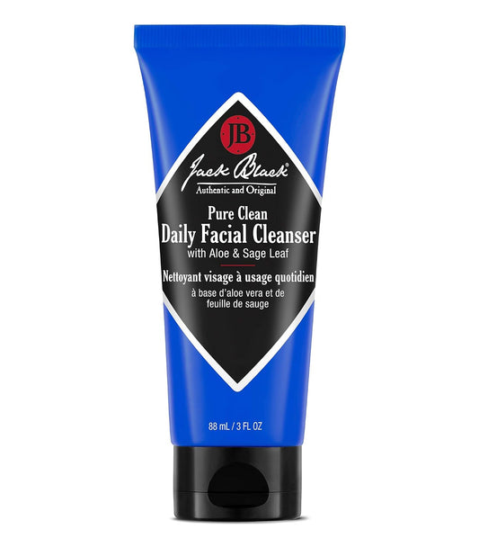 Jack Black Pure Clean Daily Facial Cleanser for Men, 3 Fl Oz (90 ml)