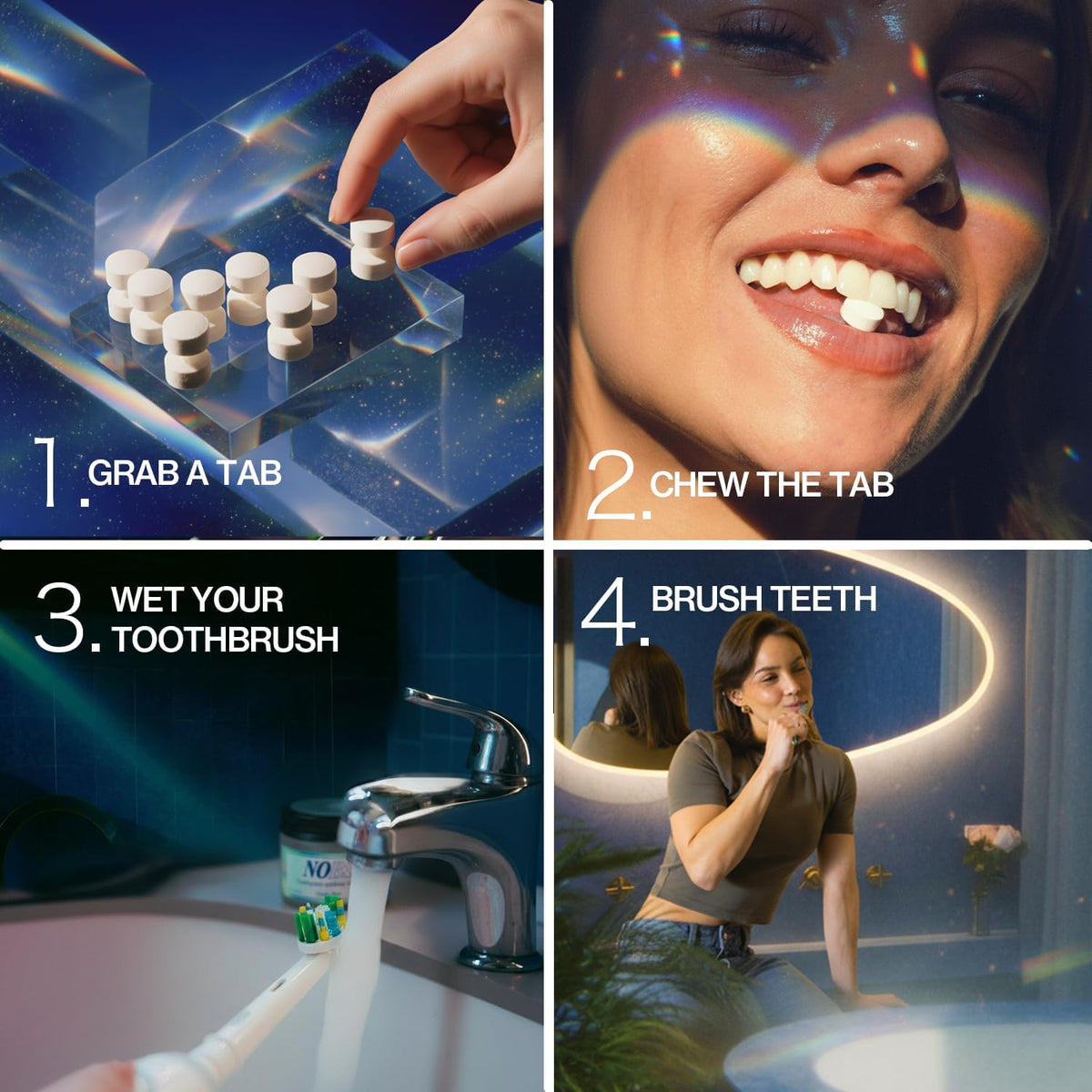 NOBS Fluoride-Free Toothpaste Tablets with Nano Hydroxyapatite, 3 Month Supply - view 2