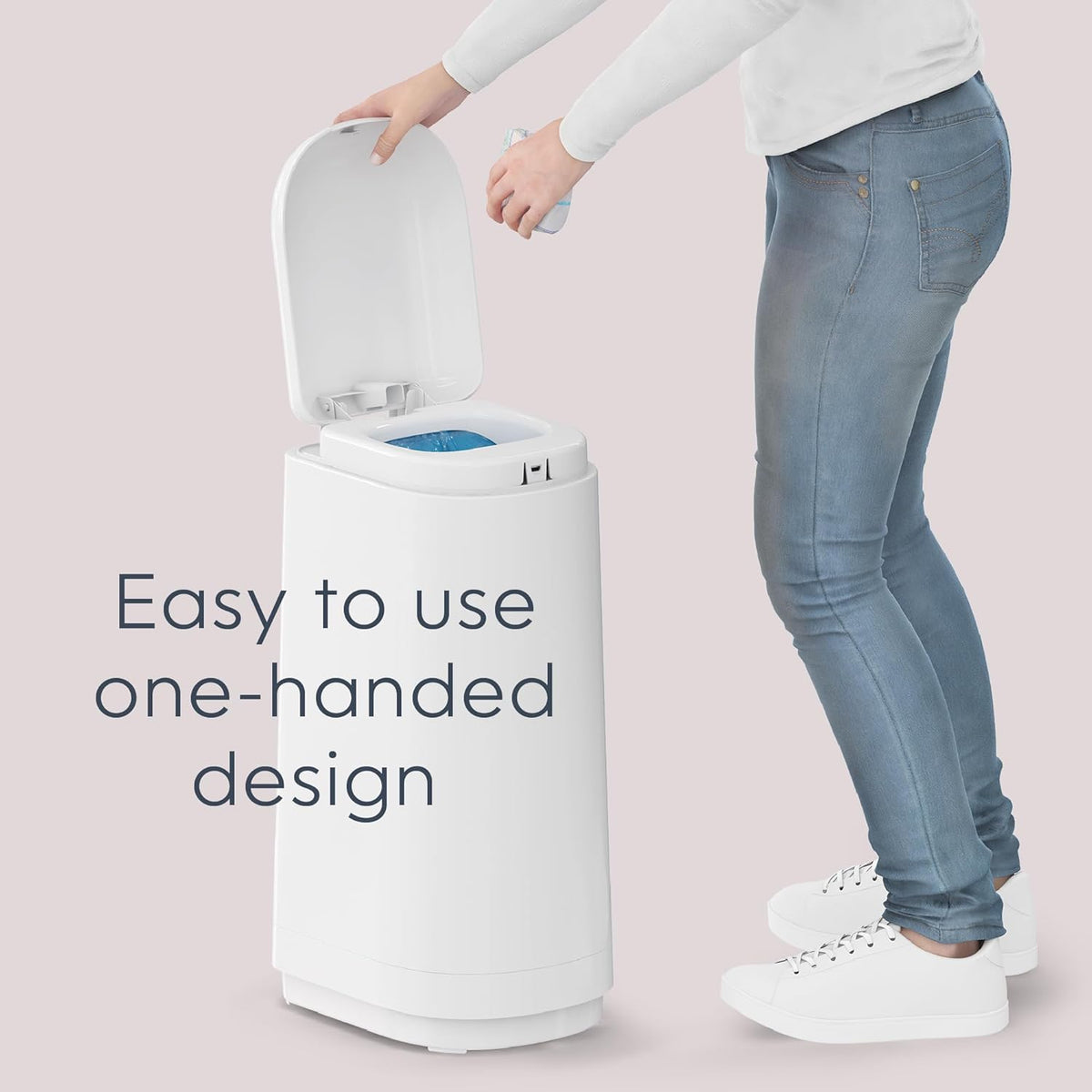 Diaper Genie Essence Nappy Pail with Easy Roll Refill (18 Bags) - view 4