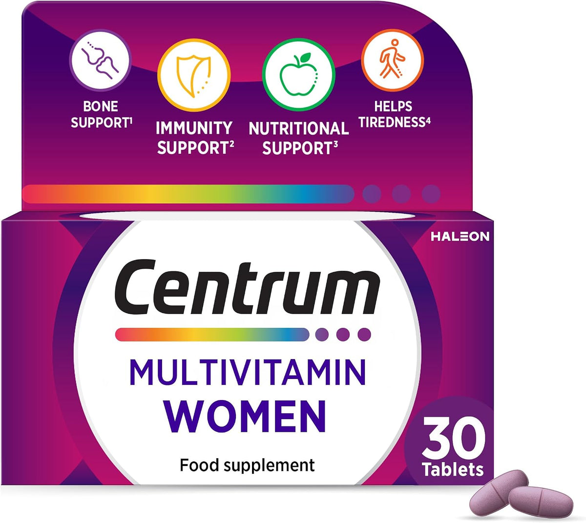 Centrum Women Multivitamin Tablets, Vitamins and Minerals, 30 Count — product view