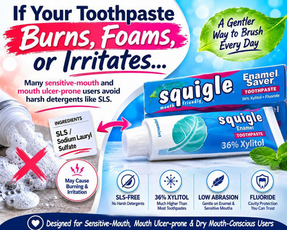 Squigle Enamel Saver SLS-Free Toothpaste with 36% Xylitol - view 2