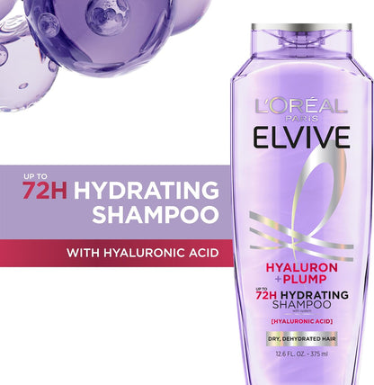 L'Oreal Paris Elvive Hyaluron Plump Hydrating Shampoo 12.6 fl oz - view 2