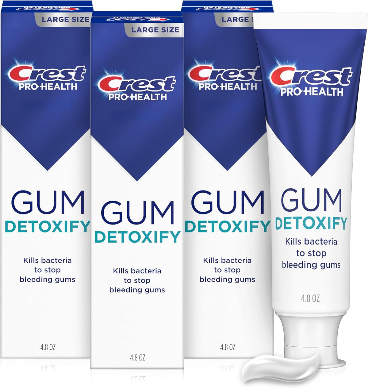 Crest Pro-Health Gum Detoxify Deep Clean Toothpaste, 4.8 oz, Pack of 3