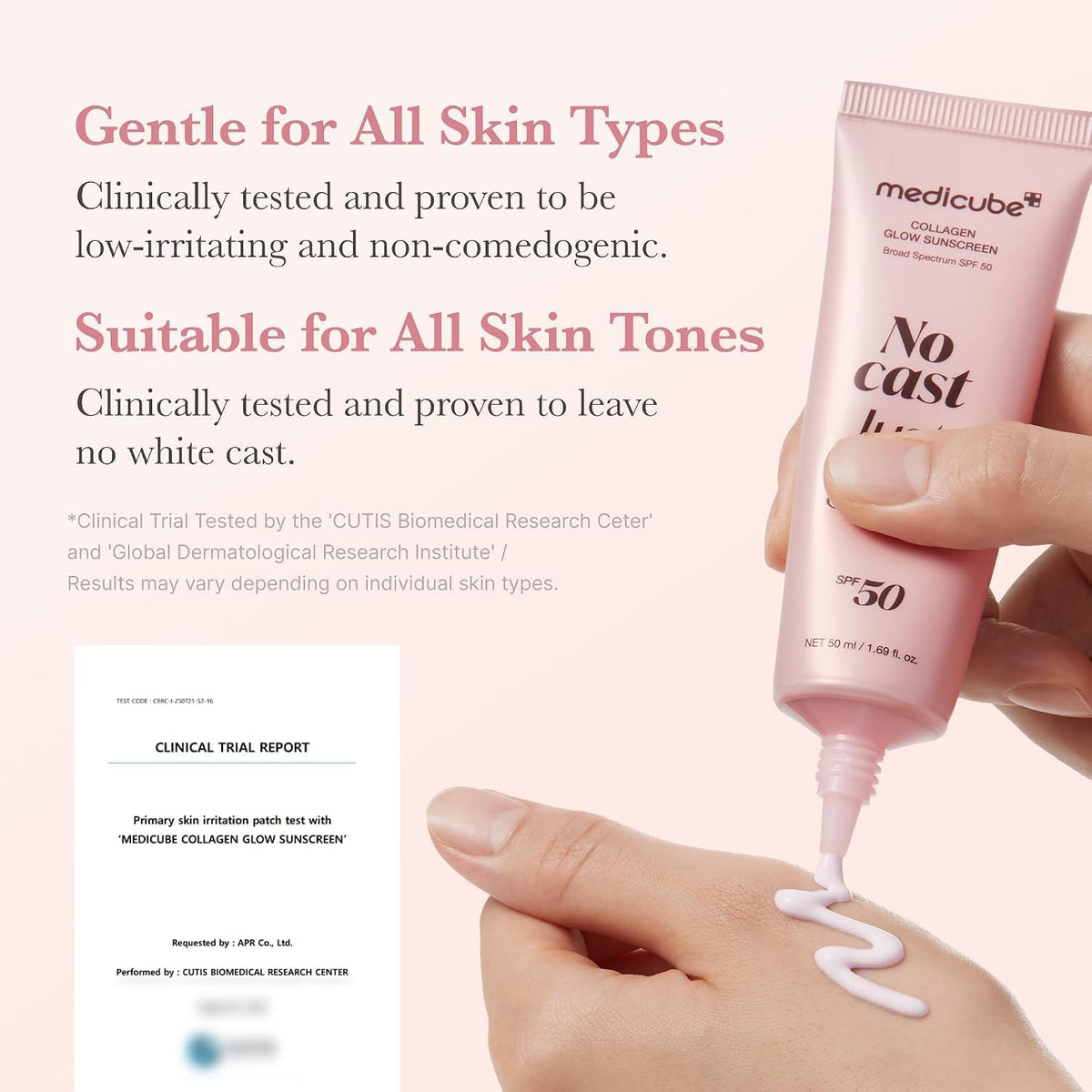 medicube No Cast Just Glow Collagen Sunscreen SPF 50 - view 5
