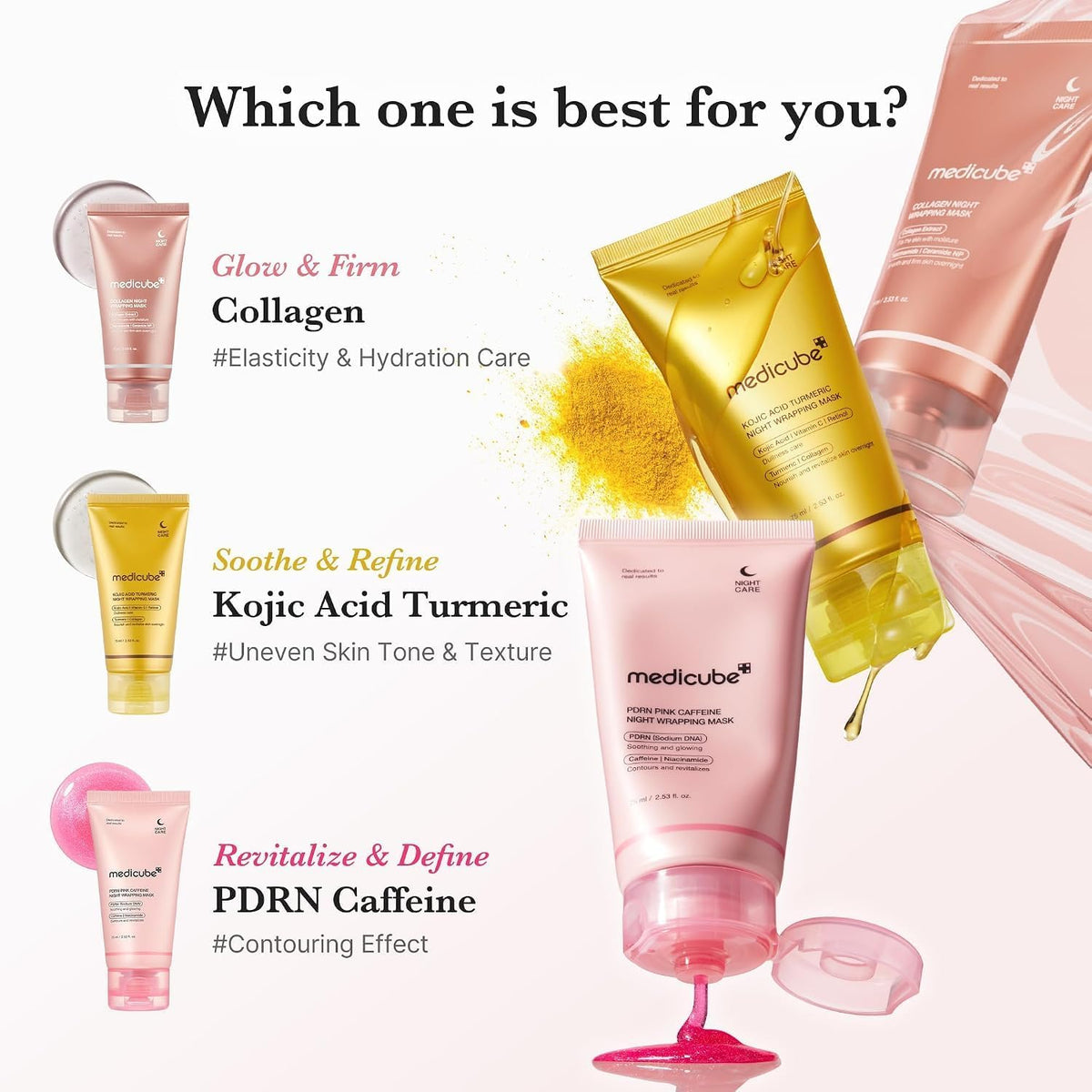 medicube PDRN Caffeine Overnight Wrapping Peel-Off Mask - view 6