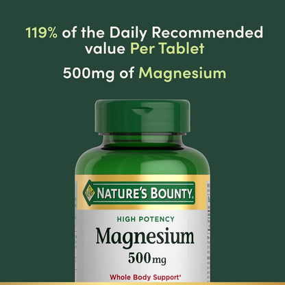 Nature's Bounty Magnesium 500 mg Tablets - view 3