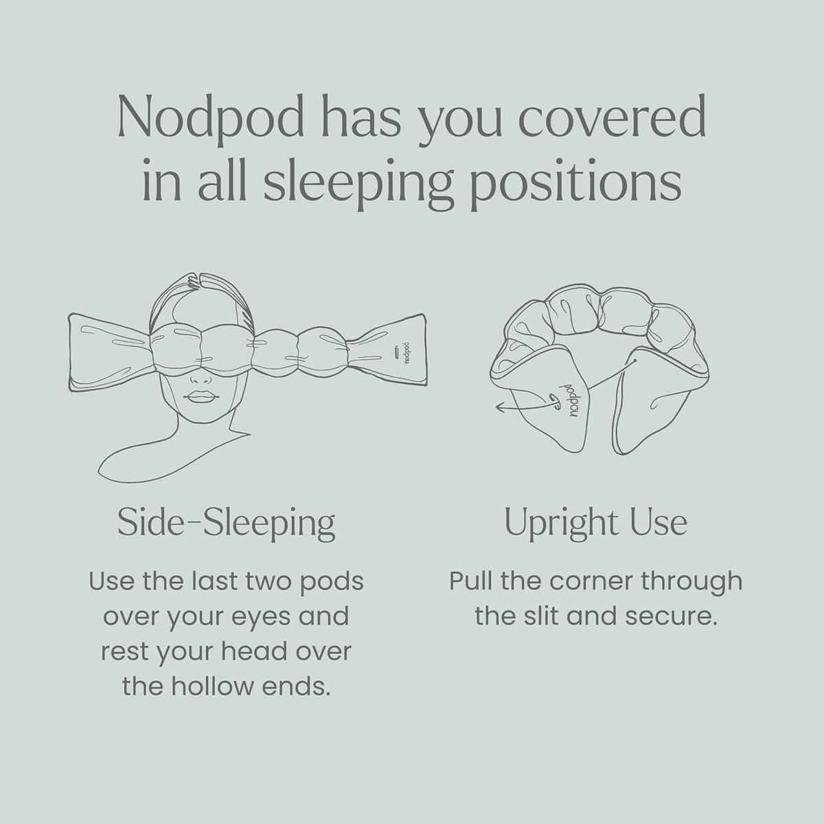 nodpod Gentle Pressure Weighted Sleep Mask - view 5