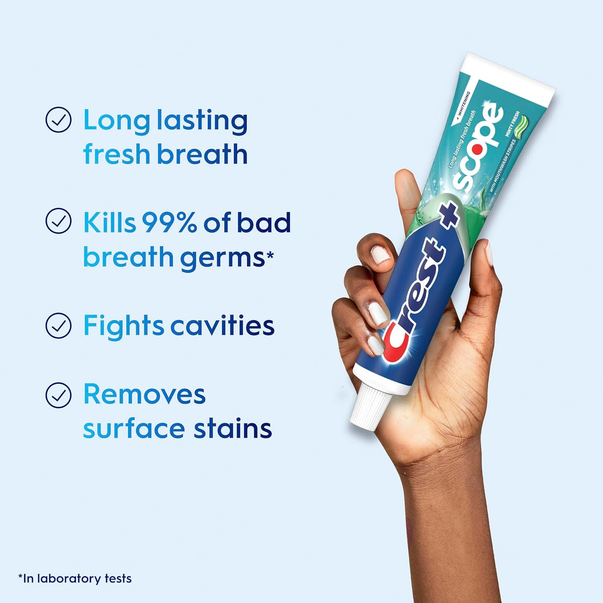 Crest Complete Whitening + Scope Toothpaste Minty Fresh 5.4 oz, Pack of 3 - view 2
